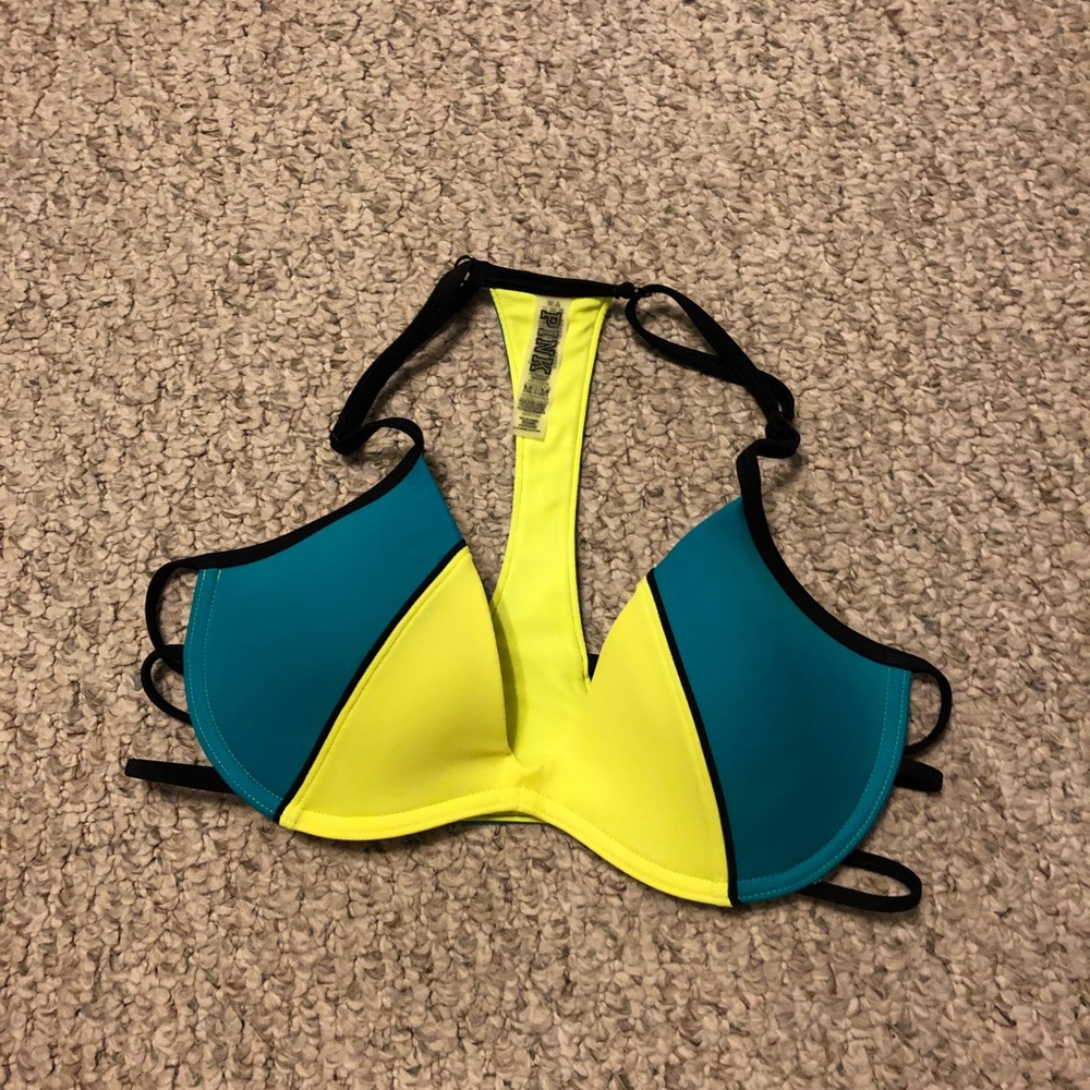 Racer back Color Block Bikini